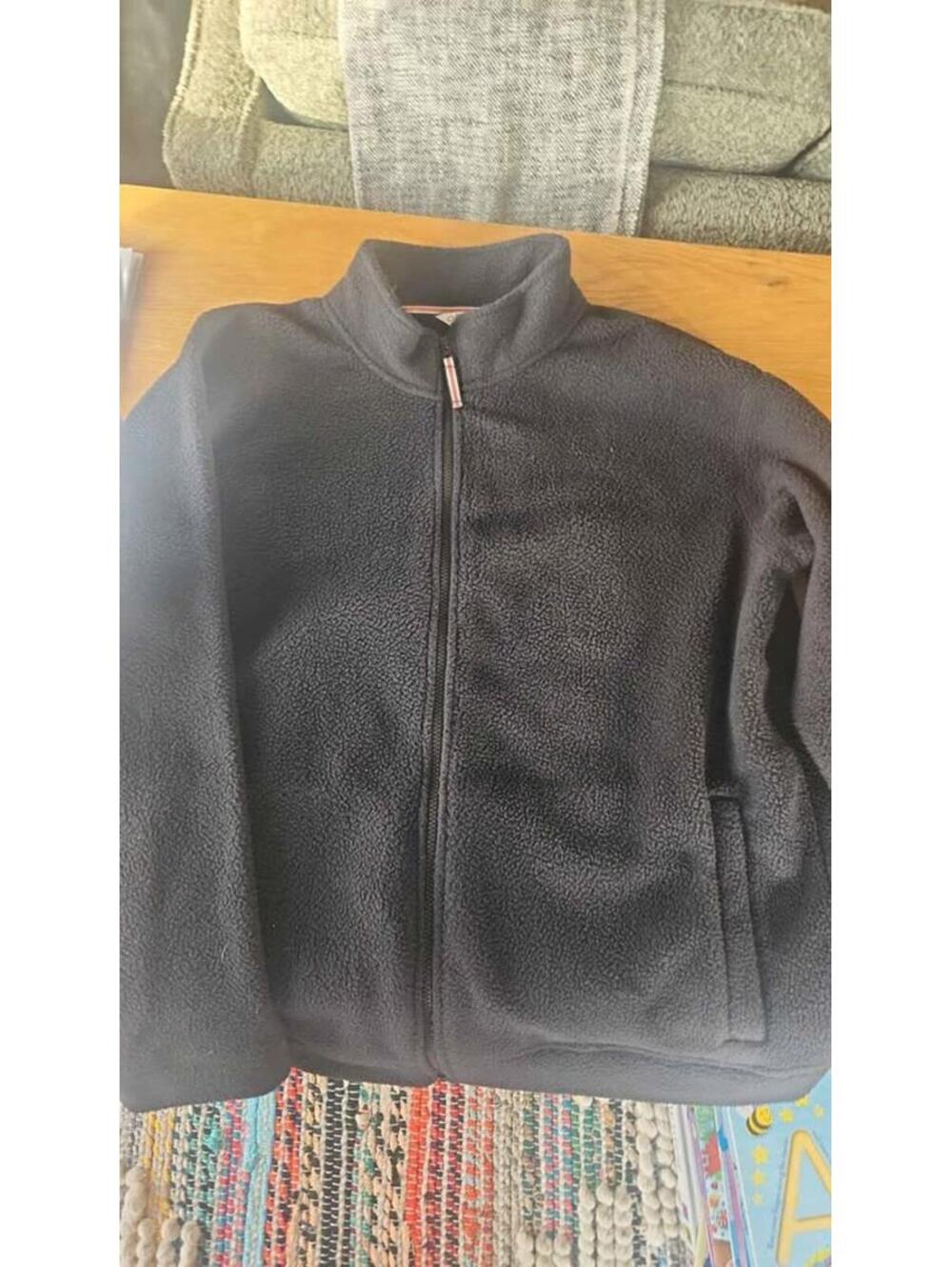 Mens Fleece ORVIS Jacket Sz XLarge Black Classic Collection Full Zip